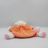 Doudou et compagnie marionnette souris rose orange microfibre