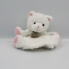 Doudou marionnette chat blanc HISTOIRE D'OURS