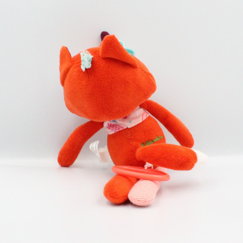 Doudou musical renard rouge orange Alice LILLIPUTIENS