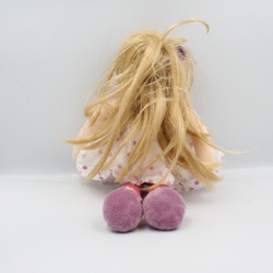 Doudou et compagnie poupée fille rose violet pois rayé Demoiselle Doudou