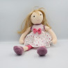 Doudou et compagnie poupée fille rose violet pois rayé Demoiselle Doudou