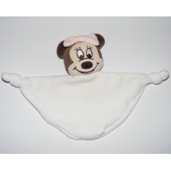Doudou plat rose souris MINNIE
