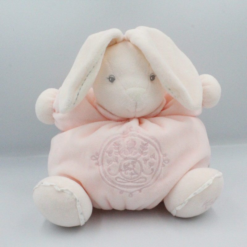 Doudou lapin boule rose perle KALOO