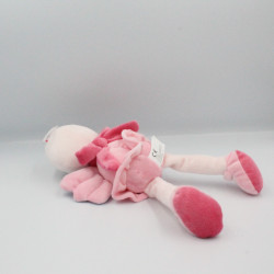 Doudou oiseau rose mauve pois NICOTOY LOT DE 2