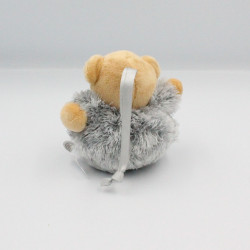 Mini Doudou ours boule gris fourrure Fur KALOO