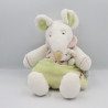 Doudou et compagnie souris Barbotine vert rose maison bébé