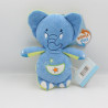 Doudou grenouille verte éléphant bleu Recto Verso Flip Flopz GIPSY