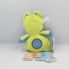 Doudou grenouille verte éléphant bleu Recto Verso Flip Flopz GIPSY