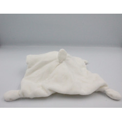 Doudou plat mouton blanc bandanas gris TEX BABY