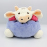 Doudou boule Vache violet mauve rose NOUNOURS