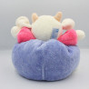 Doudou boule Vache violet mauve rose NOUNOURS