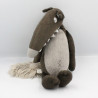 Doudou loup marron gris AUZOU