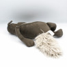 Doudou loup marron gris AUZOU