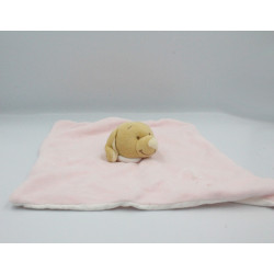 Doudou plat chien rose étoile NOUKIE'S