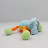 Doudou éléphant bleu jaune orange vert NATTOU