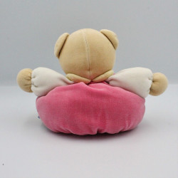 Doudou ours boule rose vert éléphant bleu brodé KALOO