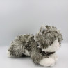 Peluche chat gris blanc tigré Kayla KEEL TOYS
