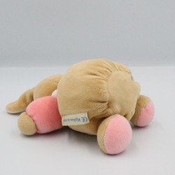Mini doudou lapin beige rose KALOO 15 cm