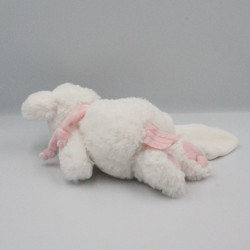 Doudou et compagnie souris blanche rose mouchoir Mon tout petit