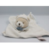 Doudou et compagnie plat ours blanc bleu