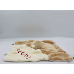 Doudou plat ours beige écru Nouky NOUKIE'S