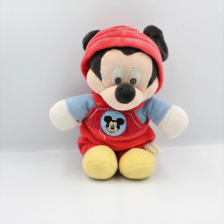 Doudou  mickey salopette rouge capuche Clubhouse DISNEY NICOTOY