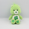 Peluche Bisounours vert Grosveinard trèfle CARE BEARS 23 cm