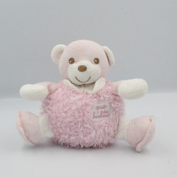 Doudou musical ours rose blanc Que du Bonheur