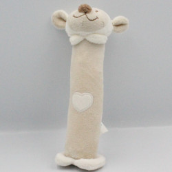 Doudou baton pouet mouton beige blanc nuage NATTOU