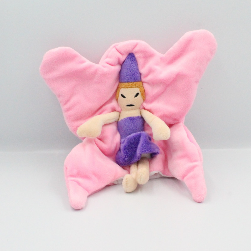 Doudou marionnette princesse fée rose violet MAISONS DU MONDE