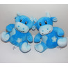 Doudou Hochet Vache Bleu Arthur et Lola BEBISOL