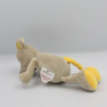 Doudou souris beige gris jaune coccinelle BENGY