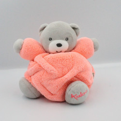 Doudou ours Plume orange fluo KALOO