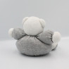 Doudou Ours gris rose oiseaux ZEN KALOO