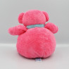 Doudou ours rose abeille brodée NOUNOURS 25 cm