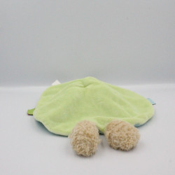 Doudou plat lapin sweat capuche bleu NICOTOY