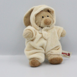 Doudou ours déguisé en lapin ecru NICOTOY