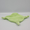 Doudou plat vache hippopotame vert éponge T ANAIK