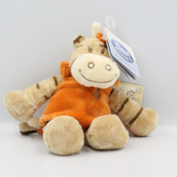 Doudou zébre Zamba beige orange NOUKIE'S