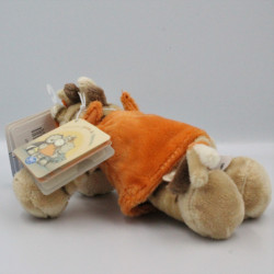 Doudou zébre Zamba beige orange NOUKIE'S 18 cm 