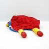 Doudou plat girafe bleu vert rouge jaune MOULIN ROTY