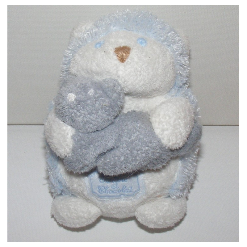Doudou hérisson bleu TARTINE ET CHOCOLAT 