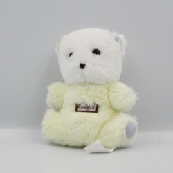 Doudou Peluche ours blanc jaune BOULGOM