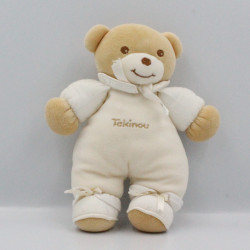 Doudou ours blanc écru TAKINOU