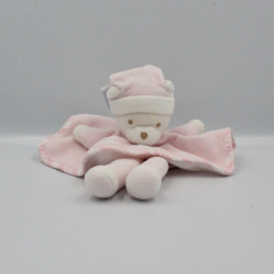 Doudou plat ours robe rose TARTINE ET CHOCOLAT