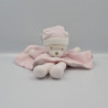 Doudou plat ours robe rose TARTINE ET CHOCOLAT