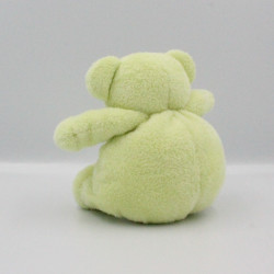 Doudou ours boule vert coccinelle brodée NOUNOURS 18 cm