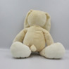 Doudou lapin écru blanc NICOTOY 40 cm