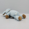 Doudou souris bleu marron écharpe rayé GRAINE D'EVEIL LOT DE 2