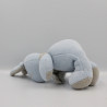 Doudou lapin bleu gris TARTINE ET CHOCOLAT